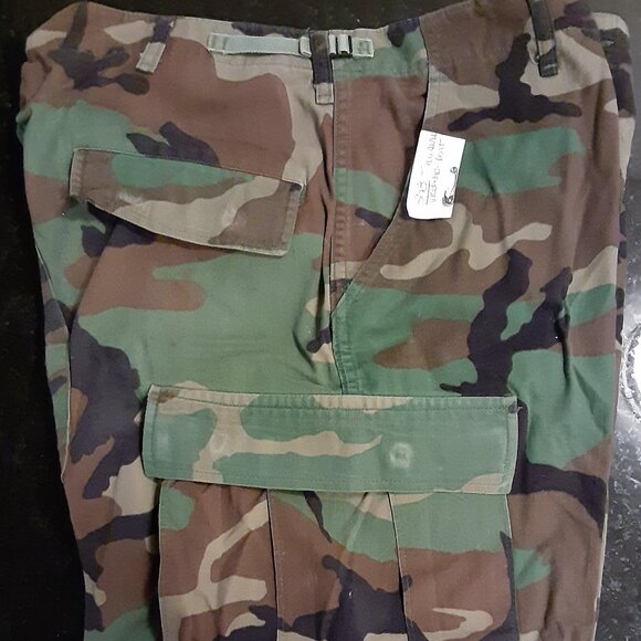BDU * Woodland Camo Trousers, Pants, Combat Pattern * EUC * Med-Short 29x32 - Picture 6 of 8